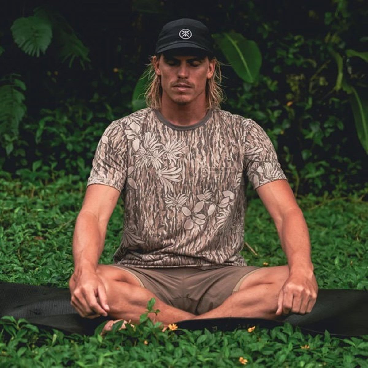 ROARK RUN AMOK - MATHIS ACTIVE TIE DYE S/S TEE KHAKI 【RK452-KHA】