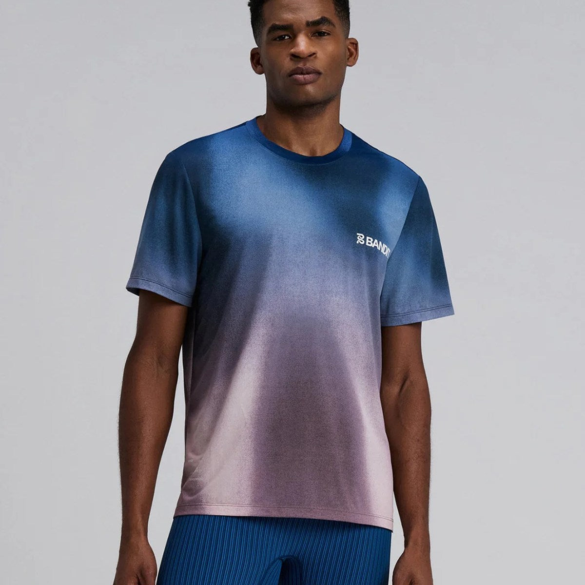 Bandit Running - Men’s Specter Performance Tee - Flow State Aegean 【MTPTP004SP26TBW】
