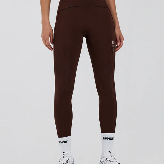 Bandit Running - Women’s Stamina-V High Waist Leggings  Cacao 【WBPPP005SP26CAC】