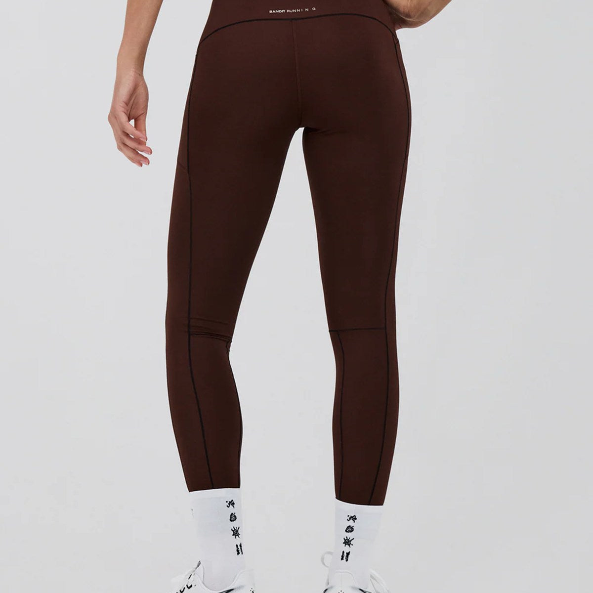 Bandit Running - Women’s Stamina-V High Waist Leggings  Cacao 【WBPPP005SP26CAC】