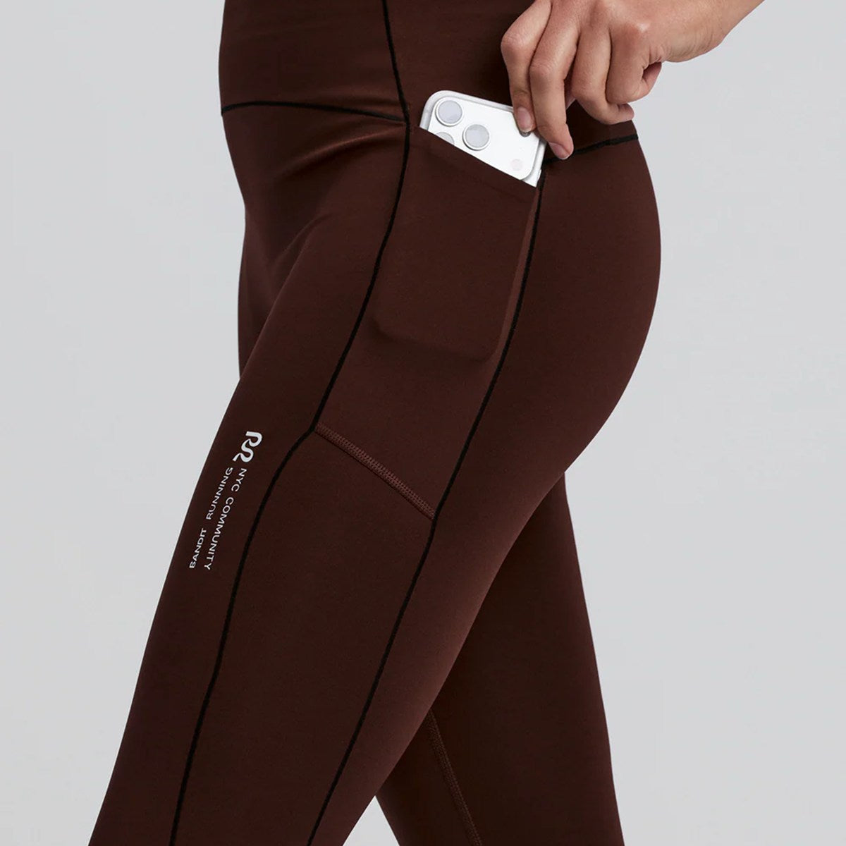 Bandit Running - Women’s Stamina-V High Waist Leggings  Cacao 【WBPPP005SP26CAC】