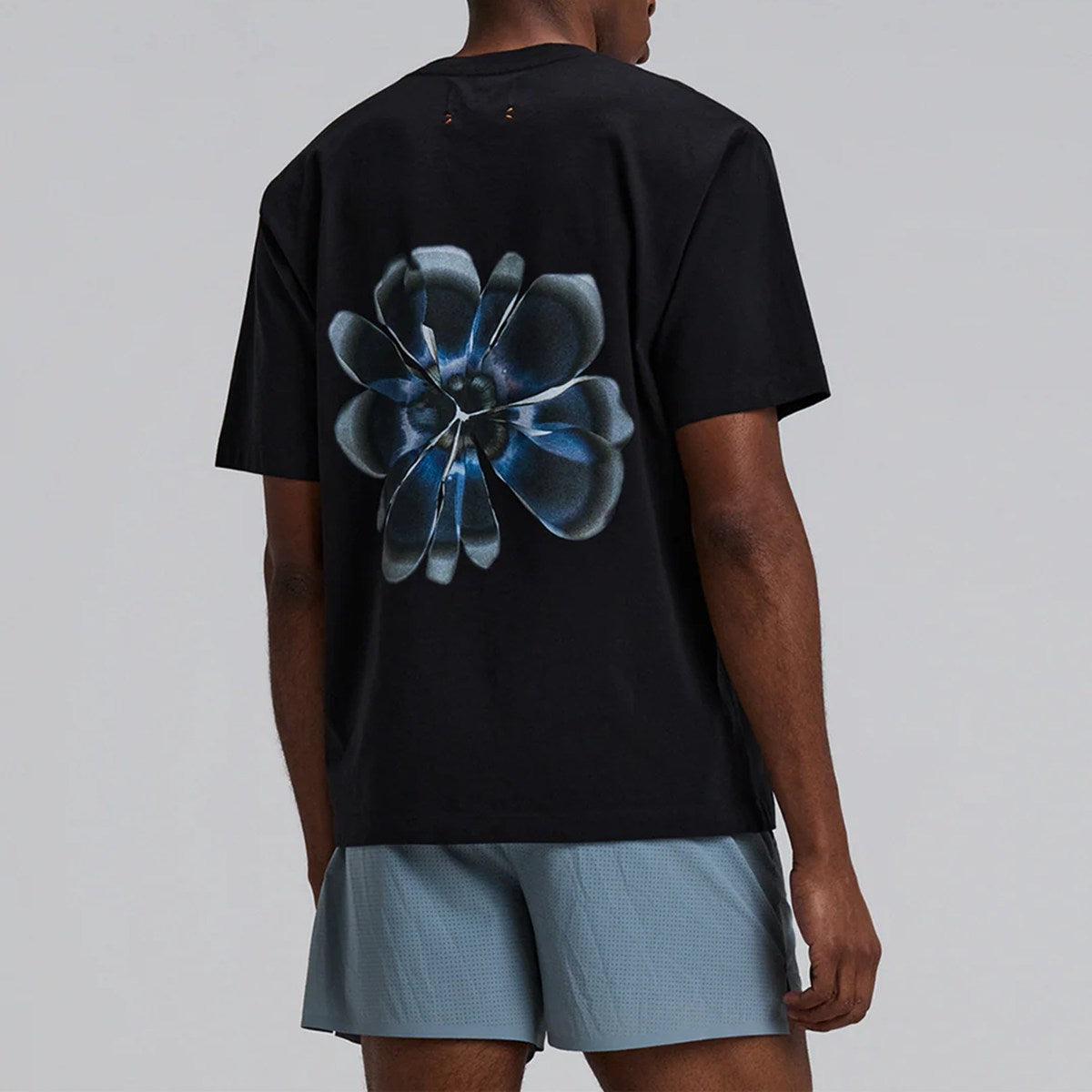 Bandit Running - Unisex Cotton Tee - Blot Bleed Floral / BLACK 【UTTSL001SP26BB】