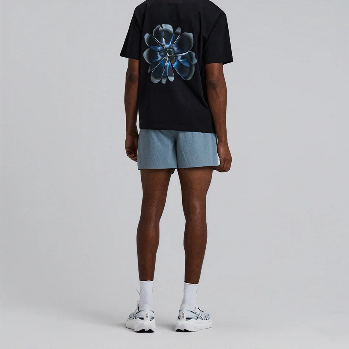 Bandit Running - Unisex Cotton Tee - Blot Bleed Floral / BLACK 【UTTSL001SP26BB】