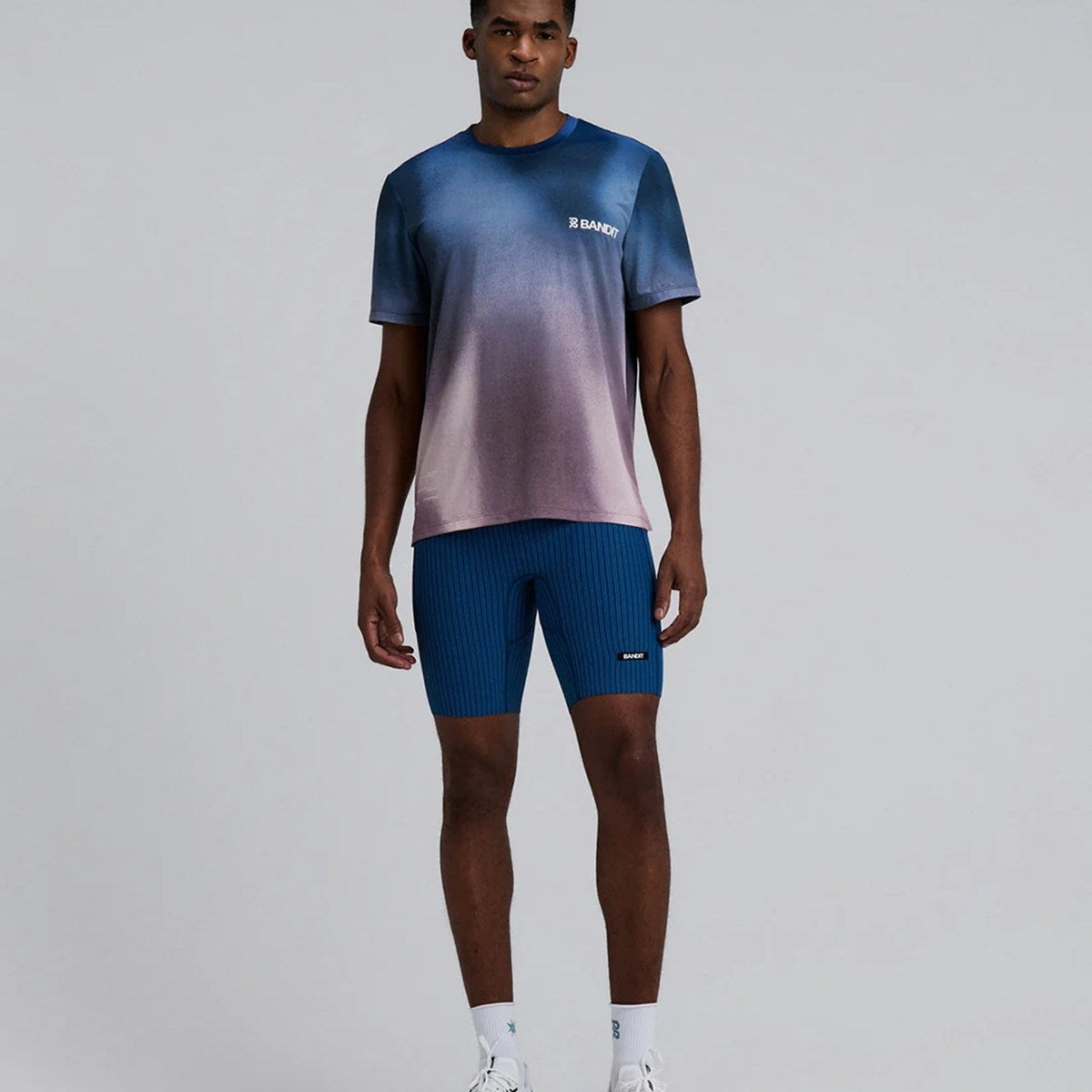 Bandit Running - Men’s Specter Performance Tee - Flow State Aegean 【MTPTP004SP26TBW】
