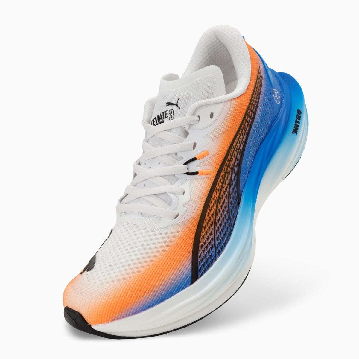 PUMA - DEVIATE NITRO 3 EKIDEN PUMA White/Heat Fire-PUMA Black 【313422-01】