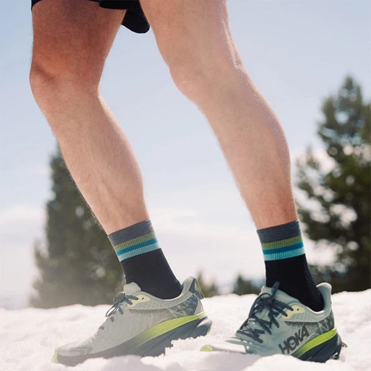 FEETURES - MERINO10 MAX CUSHION MINI CREW Luminous Black 【4400080189252】