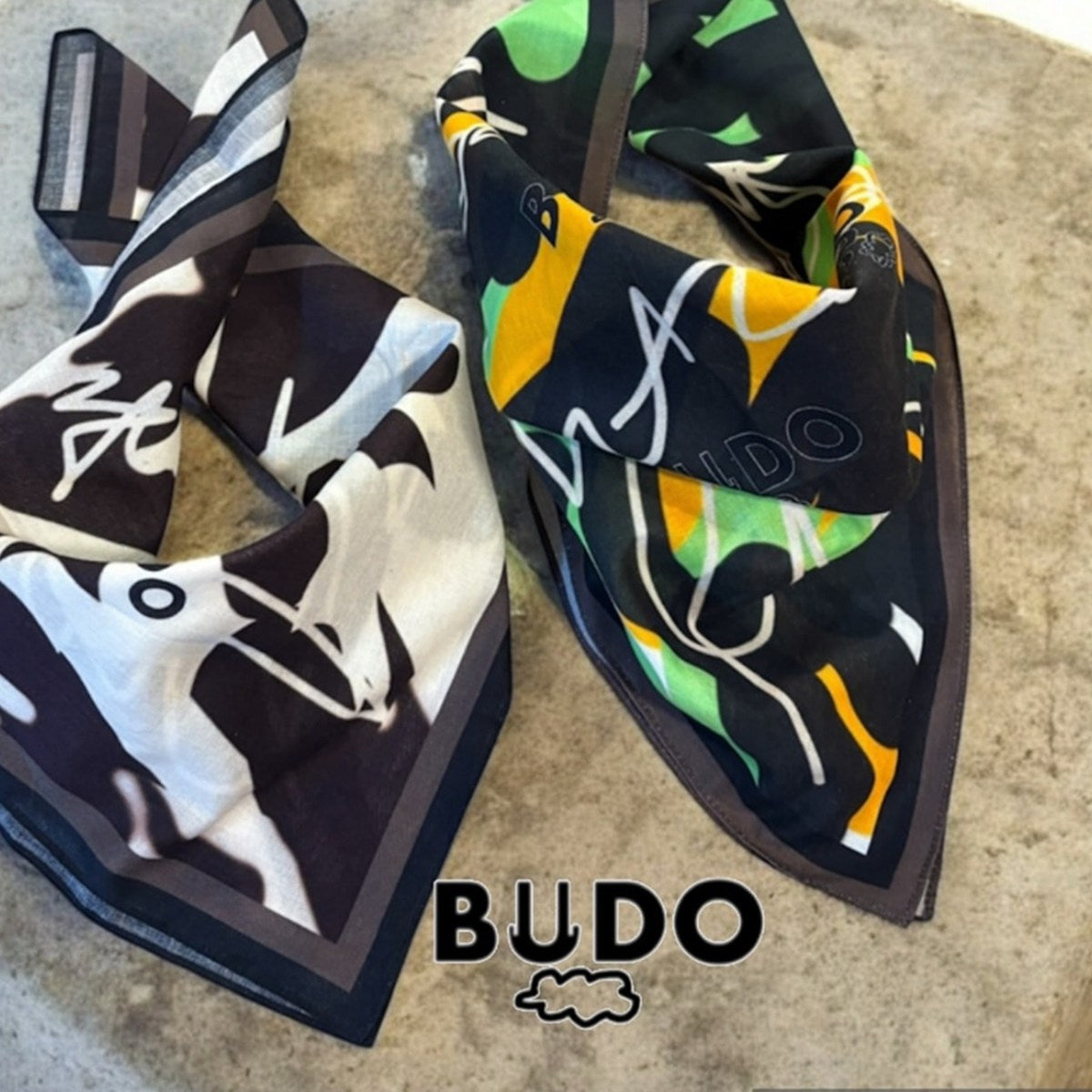BUDO - friends pattern bandana Emergy【B26BD201】