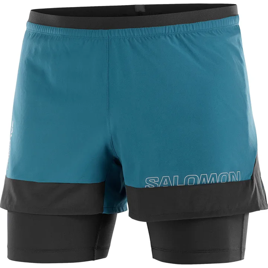 LC2197500 SALOMON CROSS 2IN1 SHORTS M DEEP DIVE / DEEP BLACK