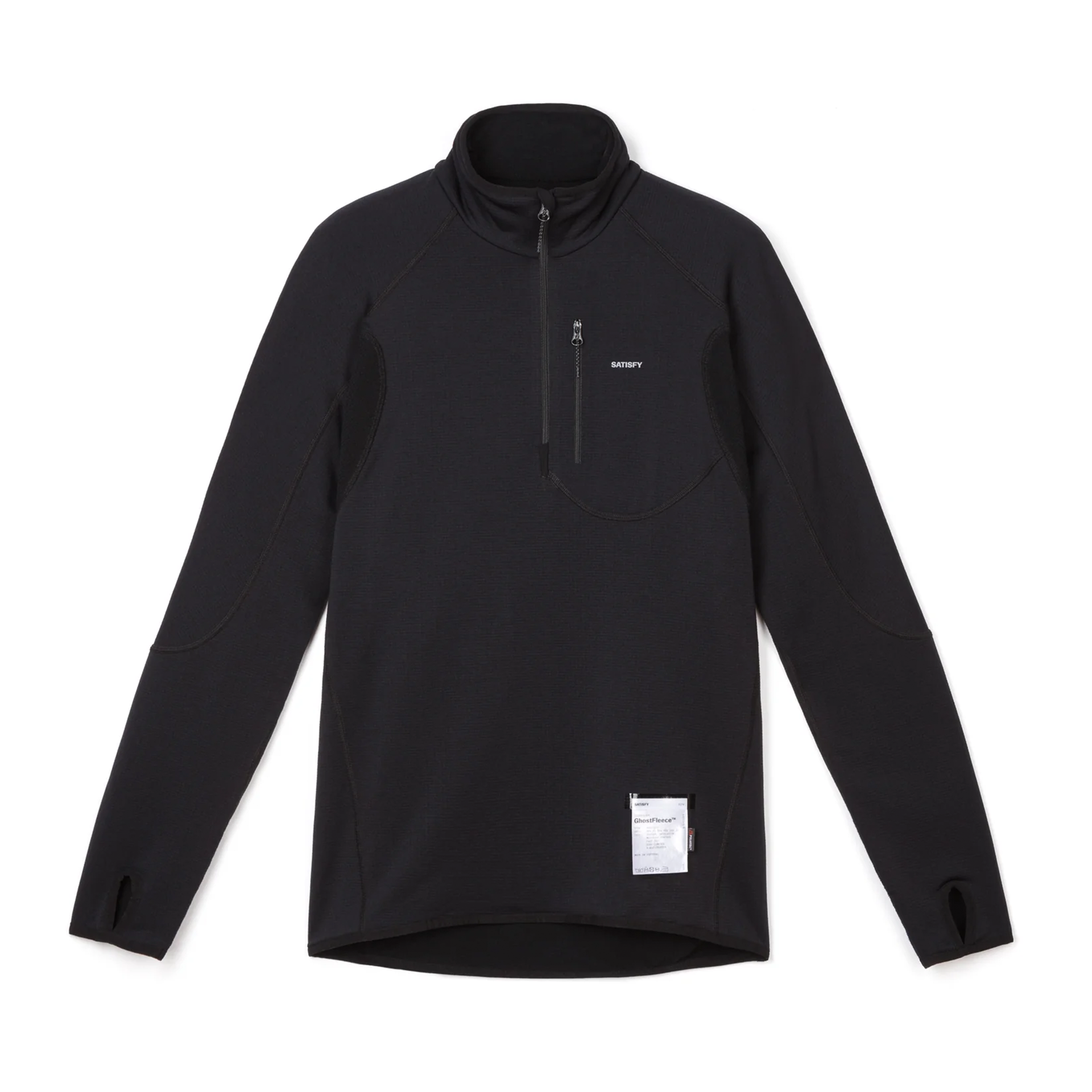 SATISFY - Ghost Fleece Half-Zip Black 【11013-BK-SA】 – downbeat